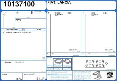 Full Engine Gasket Set FIAT STILO MULTI WAGON 20V 2.4 167 192A7.011 (1/04-8/08)