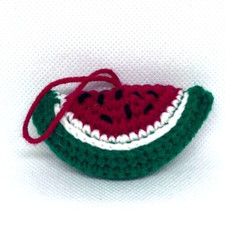 Crochet Amigurumi Small Watermelon Slice