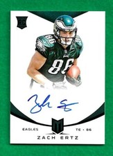 ZACH ERTZ 2013 PANINI ROOKIE CARD,  SUPER SHORT PRINT,  #1/5/ GEM!