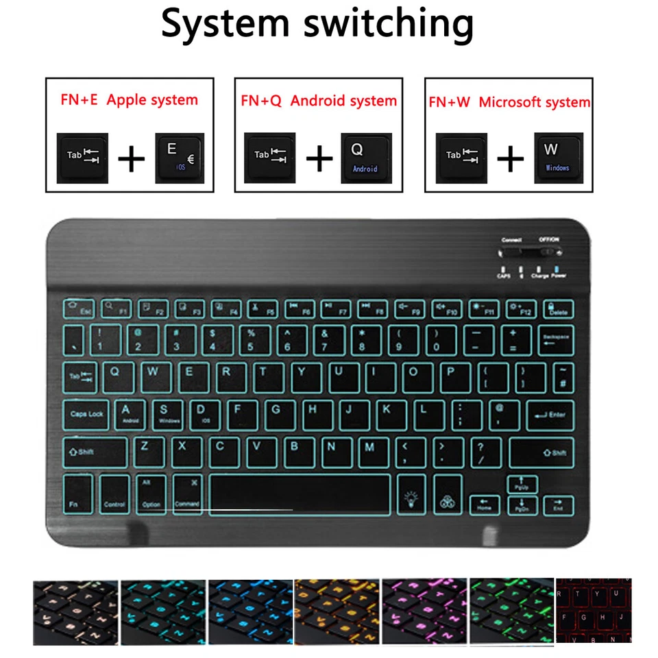 Backlit TouchPad Detachable Keyboard+Case Cover for Amazon Fire Max 11" Tablet - Image 2 of 4