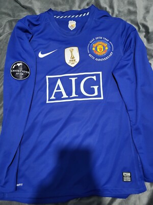 Manchester United 2008/09 Ls Third Shirt Ronaldo 7 Champions 07/08