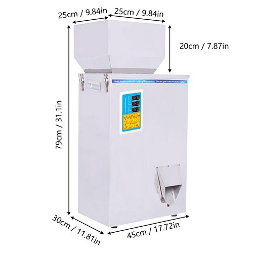 Máquina de llenado de partículas en polvo 10-500 g relleno de pesaje automático para semillas de té - Imagen 2 de 20