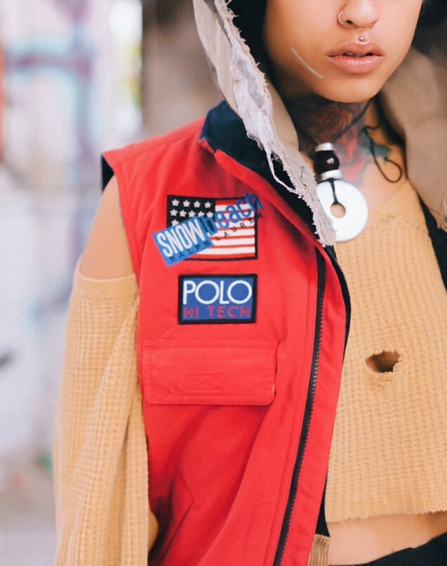キ*ン様 POLO HITECH ベスト 1992 Polo Ralph Lauren Snow Beach Hi-Tech Vest / CP-93 / 1992 Stadium
