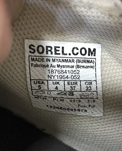 Sorel Out N About Plus Quarry Felt Waterproof Duck Snow Boots Women’s Sz. 5 - Picture 12 of 12