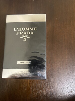 PRADA L'Homme Intense 3.4oz Men's Eau De Parfum Spray Sealed Box .