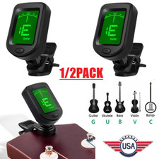 LCD Clip On Chromatic Acoustic Electric Guitar Bass Ukulele Banjo Violin Tuner
