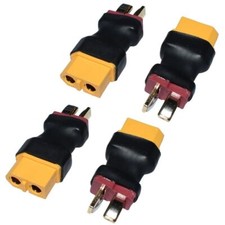 4PCS XT60 Female to Male Deans T Plug Connector Adapter RC LiPo Battery
