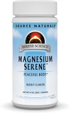 Serene Science Magnesium Serene Berry Flavored, Peaceful Body, 9 Ounces