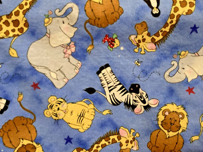 Fabric Traditions La-di-draw Laurie Campbell Patty Reed Design Zoo Animals 1.5Y