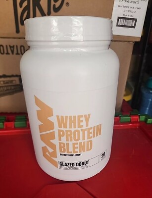 RAW Nutrition Whey Protein Powder, Glazed Donut, 20 Servings
