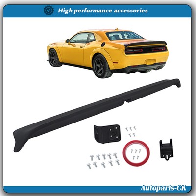 Fit For 15-24 Dodge Challenger Hellcat Redeye Style Matte Trunk Spoiler Wing
