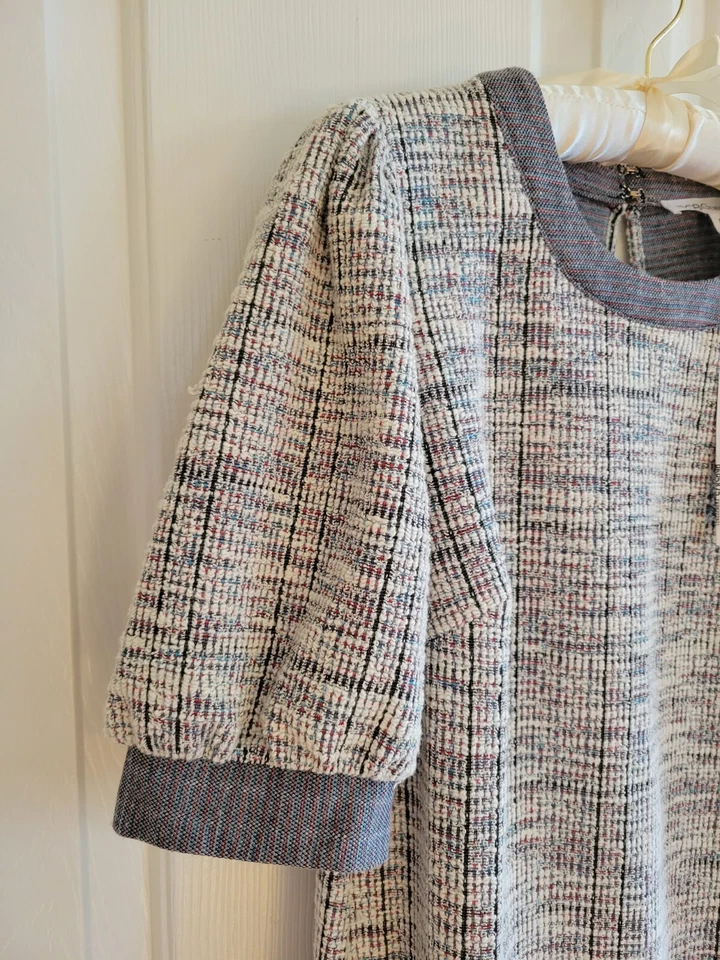 BCBGeneration Women's Pleated Short Sleeve Pleated Knee Length Dress - Image 4 of 4