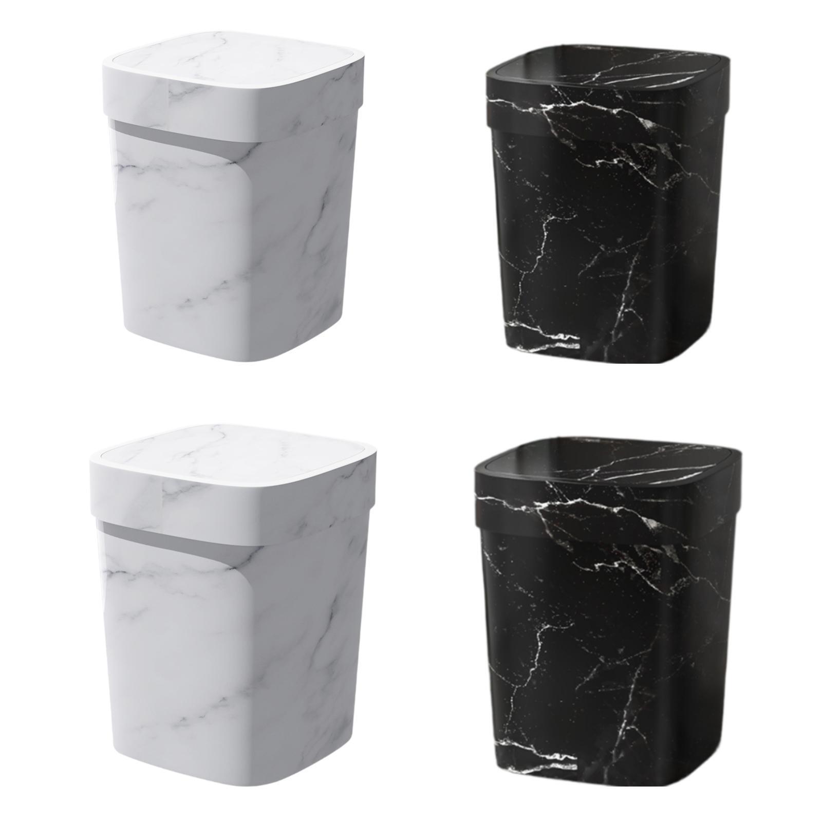 Trash Can Waste Basket Indoor Rubbish Can Trash Bin with Lid Garbage Container-image