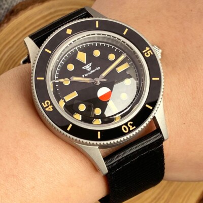 Tandorio 40mm 50-fathoms Miyota 8215 Watch For Men Automatic 200m Sapphire Glass