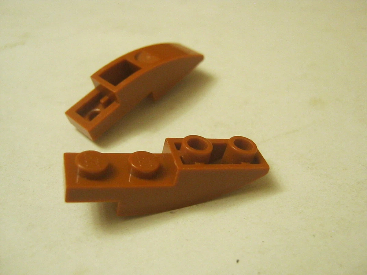 Lego Lot Of 2 Earth Orange 1x4 Inverted Curved Brick 13947 028 279