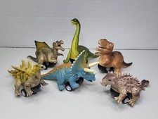 Dinosaur Toy Pull Back Cars 6 Pack New