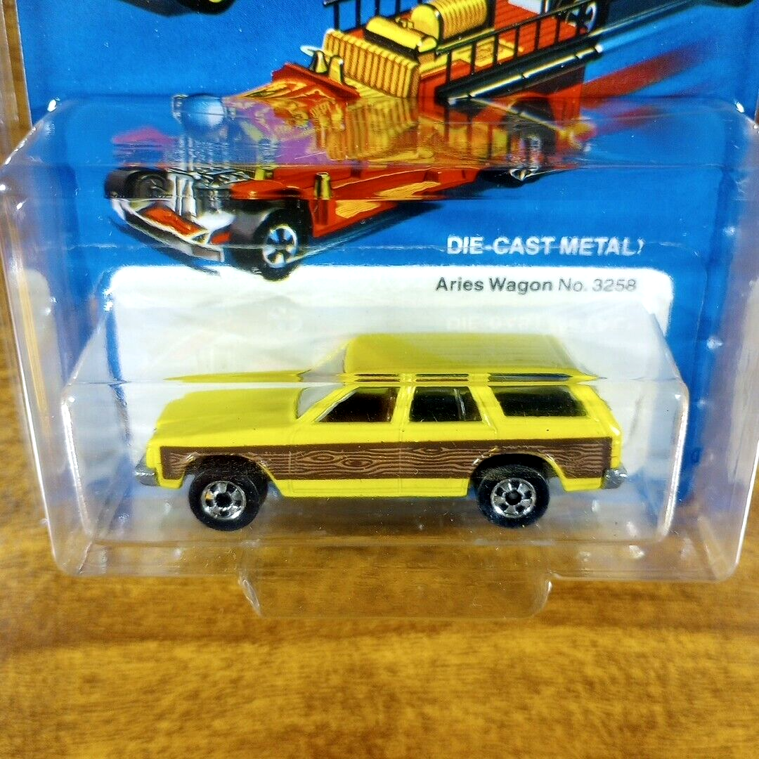 Hot Wheels Blue Card Aries Wagon Yellow BW Blackwall Hong Kong