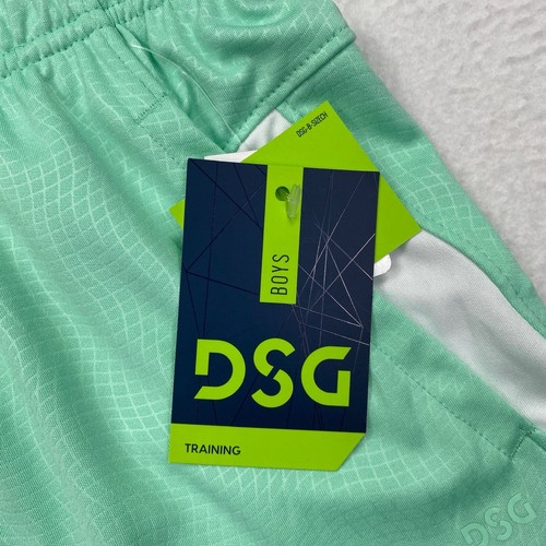 DSG Youth Performance Athletic Knit Training Shorts Size M Mint Green Stripe - Picture 4 of 10