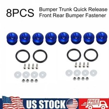 8pcs Car Bumper Quick Release Front Rear Bumper Fastener Trunk Fender Clip Blue