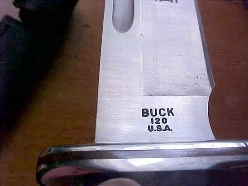 NOS 2004 RARE NO YEAR CODE STAMP BUCK 120 PRO LINE KNIFE BOX SHEATH PAPERS - Picture 5 of 7