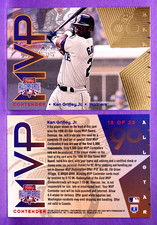 Ken Griffey Jr. Mariners 1996 Leaf AllStar Game MVP Contenders #18 GOLD PARALLEL