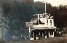 Outside Inn Topanga Canyon California 1931 RPPC Photo Postcard COPY