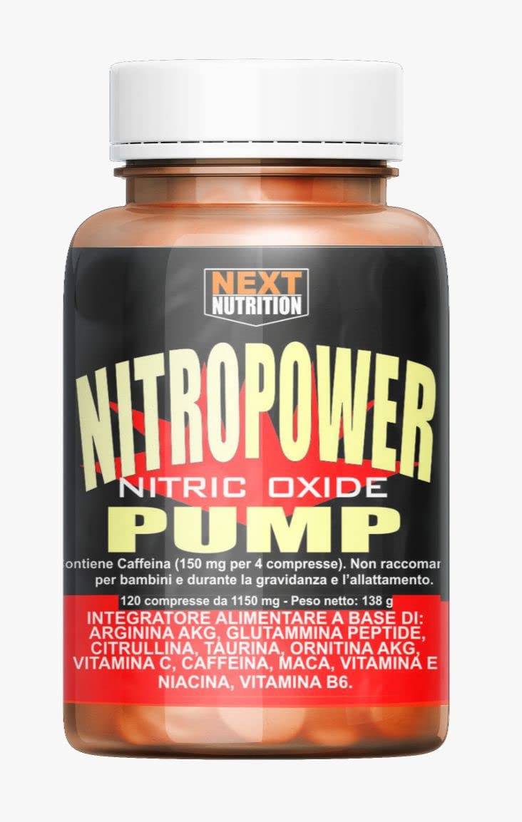 PRE WORKOUT Stimolante Ossido Nitrico 120 Compresse GH Vigore Potenza (B2E)