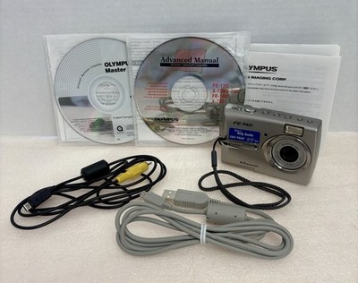Olympus FE-140 6.0MP Digital Camera Silver With Picture Card. PLEASE READ.