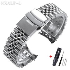 Solid Stainless Steel Band for Seiko Skx Curved End Bracelet Jubilee for Oyster