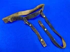 Antique US Civil War Artillery Cavalry Saber Sword Leather Belt Hangers Buckle