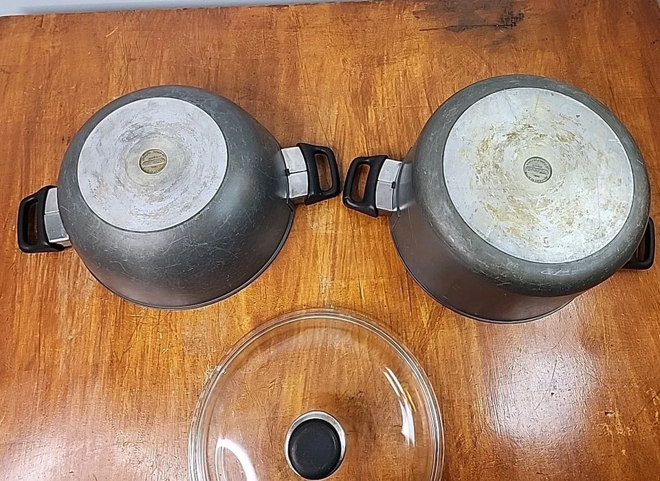 Scanpan 2001+ Horno Holandés Olla Juego de 3 Piezas con Tapa Pyrex Hecho en Dinamarca 1998 Foto 2 de 4