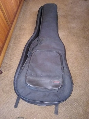 Access Black Nylon Guitar Gig Bag Soft Case for Single Guitar Protective Cover