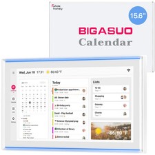 15.6 Inch Digital Calendar, Full HD Touchscreen Smart Planner for Family Sche...