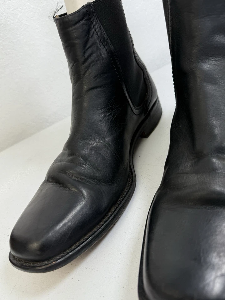 Frye Tyler Chelsea Men's 11 D Black Leather Boots - Image 4 of 4