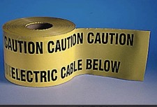 5 m LENGTH CAUTION TAPE  ELECTRIC CABLE  BELOW YELLOW WARNING TAPE