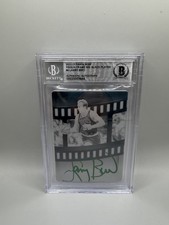 Larry Bird Signed 2022-23 Panini Noir Freeze 1/1 Printing Plate Beckett Auto