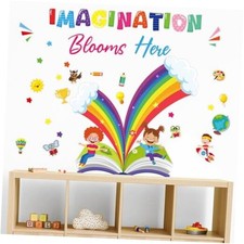 Inspirational Quotes Wall Decals Blooms Here Wall Art Stickers Imagination