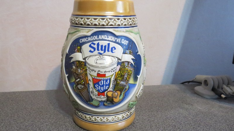 Old Style G. Heileman Brewing Company Beer Stein Chicago Limited Edition 1983