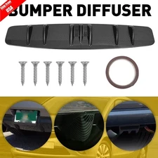 33" Rear Bumper Diffuser Spoiler Splitter Wing Trim Carbon Fiber Look Car Decor