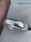 Vintage 925 Sterling Silver Ring Size Q 1/2 Simple Plain Band
