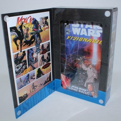 SDCC 2010 Star Wars Visionaries Comic Packs Darth Maul & Owen Lars NEW, SEALED