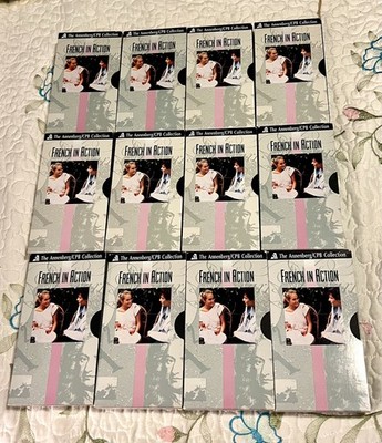 80s Learn to Speak French in Action 1-38+ VHS Tape Lot Classroom Language Lesson