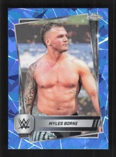 Myles Borne 2025 Topps Chrome Sapphire WWE #195