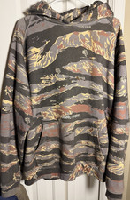 Darc Sport Respect Us Raglan Fleece Hoodie Tiger Camo Purple Size L