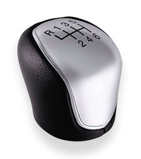 Pomello per Cambio 6 Marce Argento Compatibile con Ford C-Max Focus Mk2 Mk3 Kuga