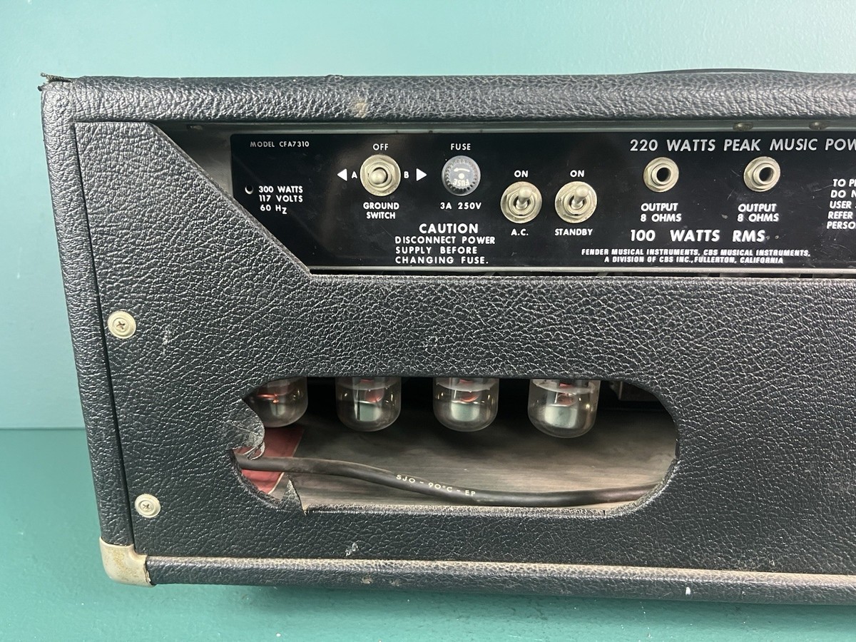 1970s Fender PA-100 PA 100 Mixer Amplifier Guitar Bass 100 Vintage