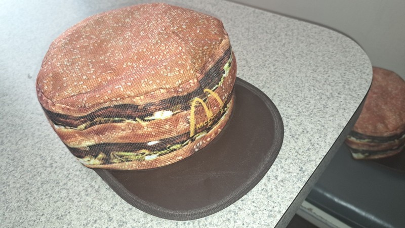 Vintage McDonald’s Big Mac Hat Emplyee's Cap One Size Promo 1980s