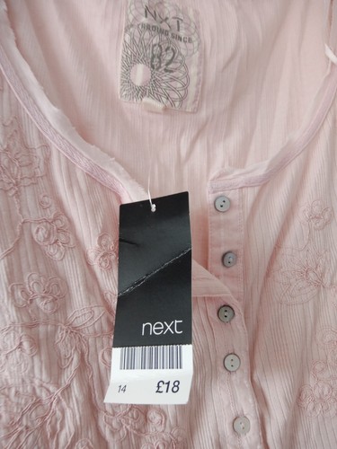 NEW WITH TAG. NEXT SIZE 14 PINK COTTON TOP. FULLY LINED, RRP £18. CHARITY SALE - Picture 3 of 5