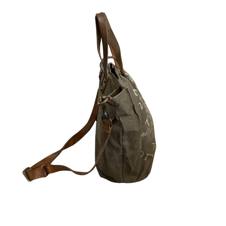Bolso de compras Campomaggie Genziana mango largo/tote con estampado Teodorano Foto 4 de 4