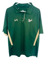 South Florida Bulls Short Sleeve Polo Shirt Size Large Under Armour green